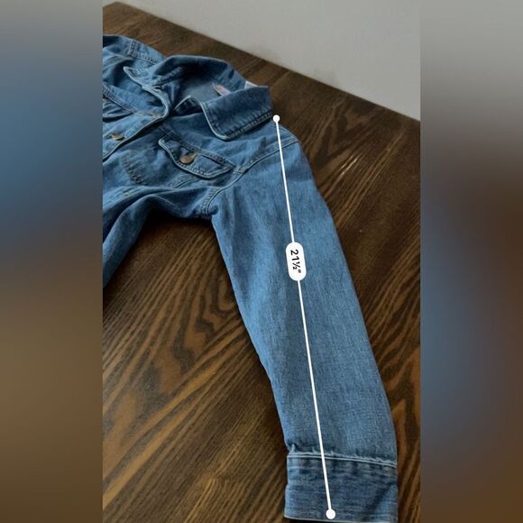 Vintage 90’s Bill Blass Denim Jean Jacket Classic trucker women’s MP blue Petite - Picture 8 of 15